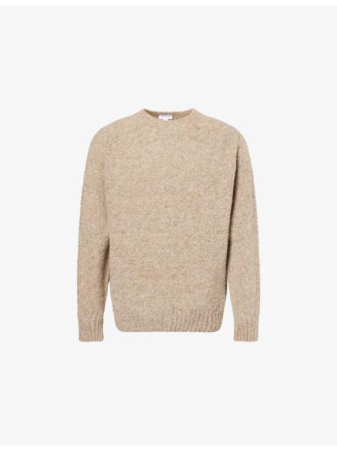 Sunspel Brush Shetland Crewneck Wool Jumper