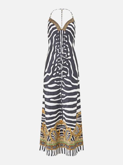 CAMILLA CHAIN DETAIL SLIP DRESS ZIG ZAG ZOO