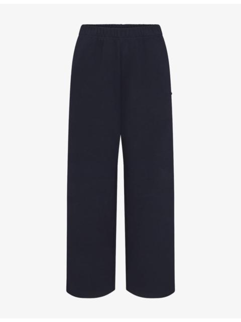 SKIMS Classic Straight-Leg Cotton-Fleece Trousers