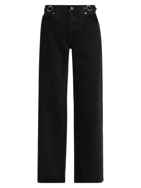 FRAME Women's The O-Ring Stroll Wide-Leg Jeans - Sutro