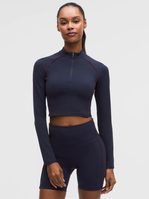 lululemon Wunder Train Cropped Long-Sleeve Half Zip
