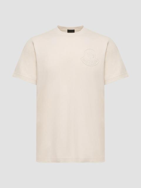 Moncler Men's Crew-Neck T-Shirt in Cotton - White Ivory