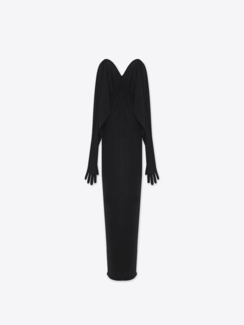 glove dress in crepe jersey