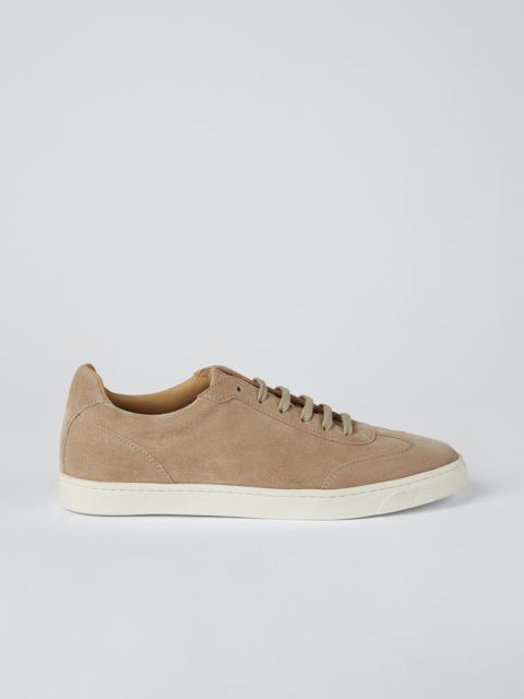 Brunello Cucinelli Suede sneakers with natural rubber sole
