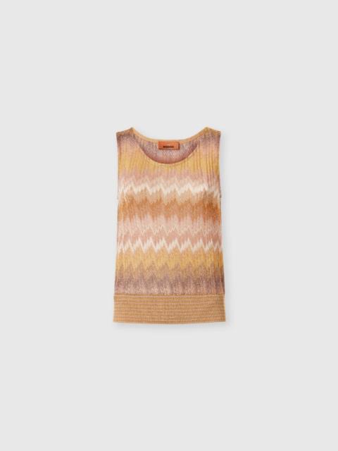 Missoni Snake-Pattern Viscose Lamé Tank Top