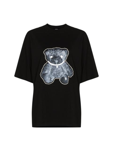 Pearl Necklace Teddy cotton T-shirt