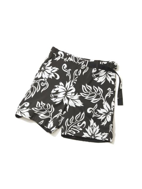 sacai Floral Print Shorts