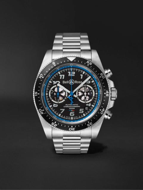 BR V3-94 A.5.21 Limited Edition Automatic Chronograph 43mm Stainless Steel Watch, Ref. No. BRV394-A5
