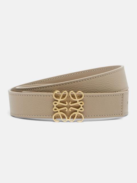 Loewe Anagram Bombé leather belt