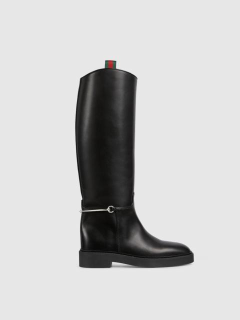 GUCCI Women's slim Horsebit boot