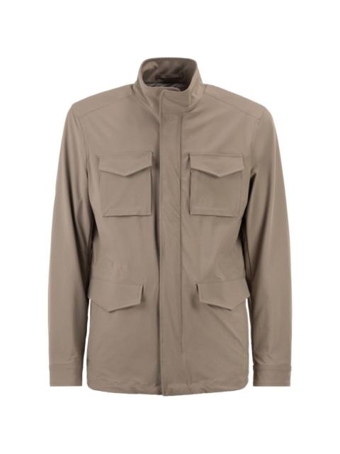 Herno flap-pocket field jacket