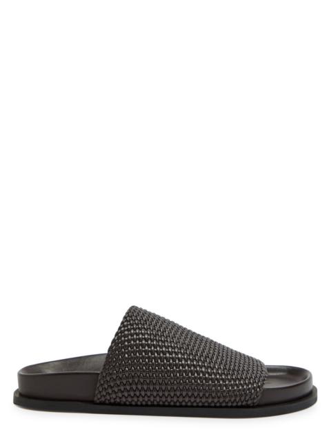 A.EMERY A.emery Luca Woven Leather Sliders