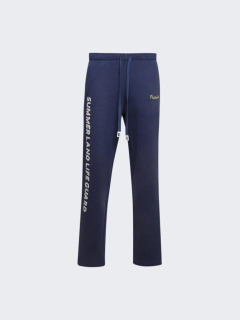 NAHMIAS Life Guard Wide Sweatpants Worn Navy Fleece
