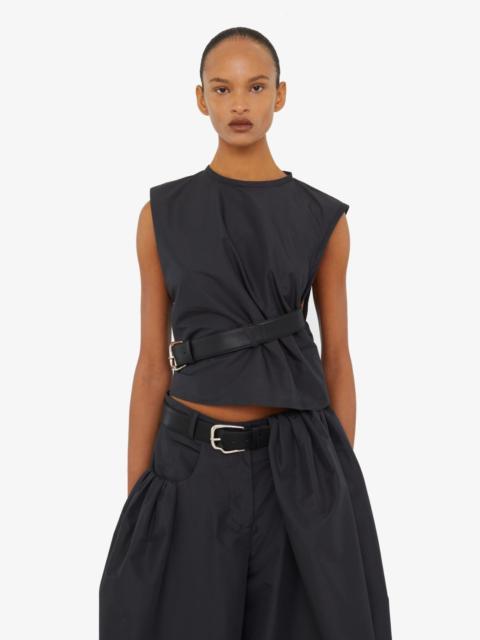CHRISTOPHER ESBER Locus Belted Taffeta Tank