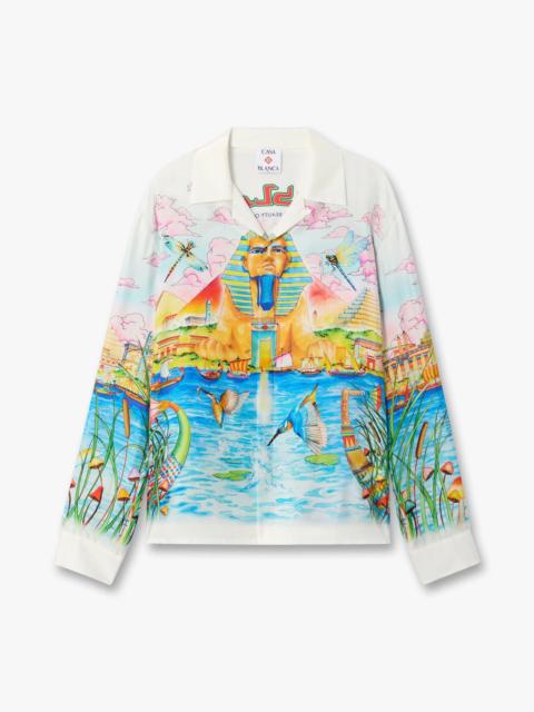 CASABLANCA Multicolour Egypt As It Was Long Sleeve Linen Shirt