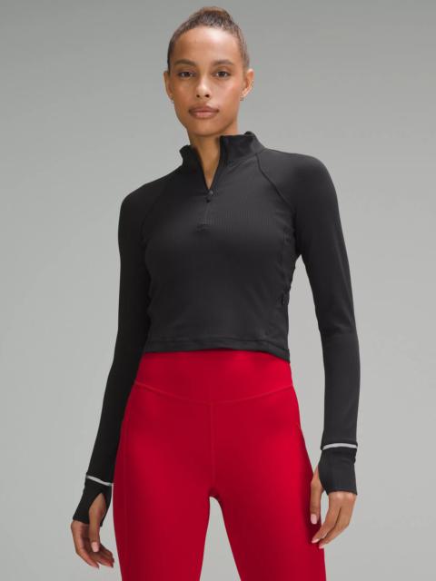 lululemon It's Rulu Ribbed Cropped Half Zip