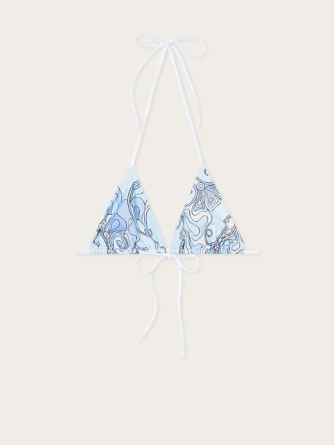 PUCCI ORCHIDEE PRINT TRIANGLE BIKINI TOP