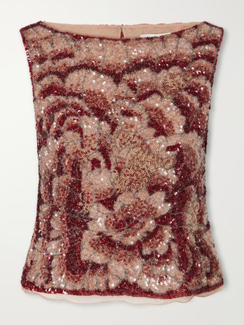 CLIO PEPPIATT Sequin-embellished Blouse