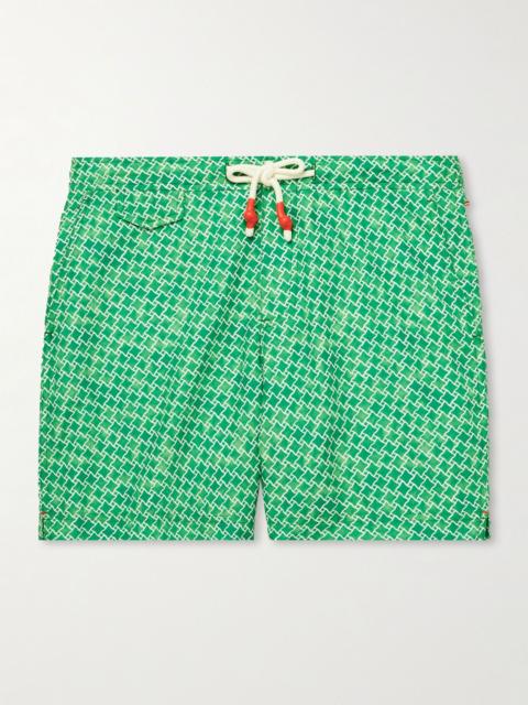 ORLEBAR BROWN Standard Slim-Fit Straight-Leg Mid-Length Printed Swim Shorts Green