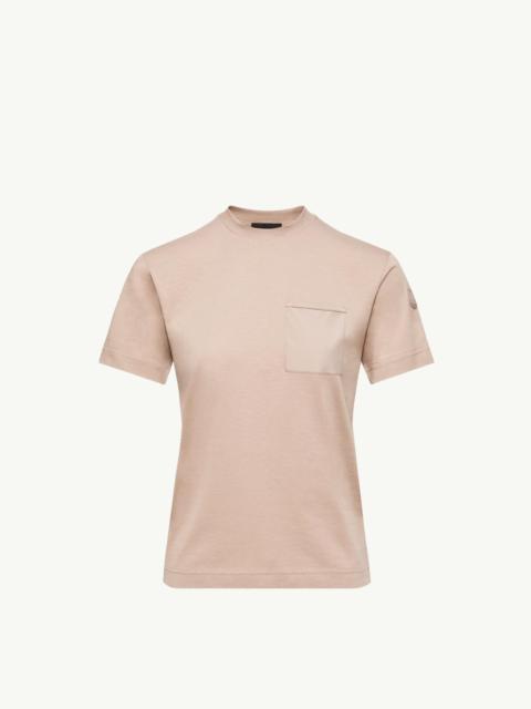 Moncler Cotton Jersey T-Shirt with Pleated Pocket