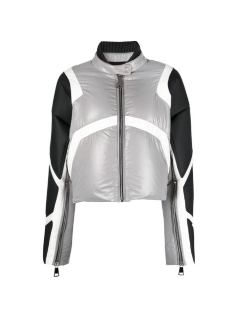 Khris Crop Biker puffer jacket