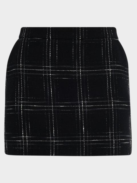 GENERATION LOVE Kendra Tweed Windowpane Mini Skirt