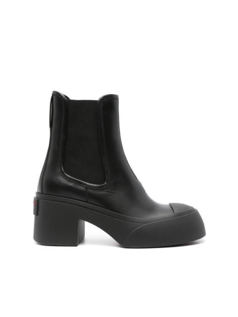 Marni 65mm logo-raised Chelsea boots