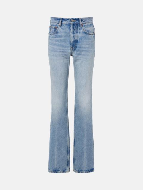 SAINT LAURENT Nico distressed straight jeans