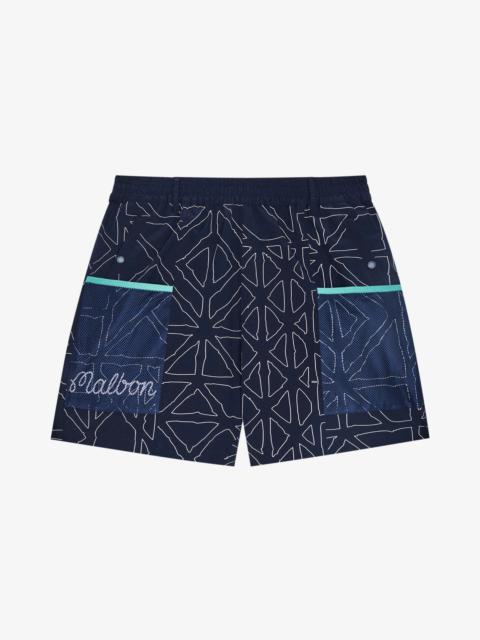 malbon MESH BASKET POCKET SHORT