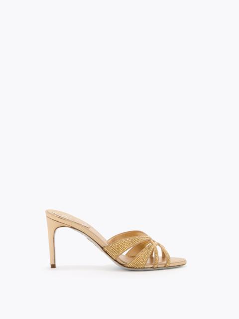 RENE CAOVILLA DANIA GOLD MULE 80