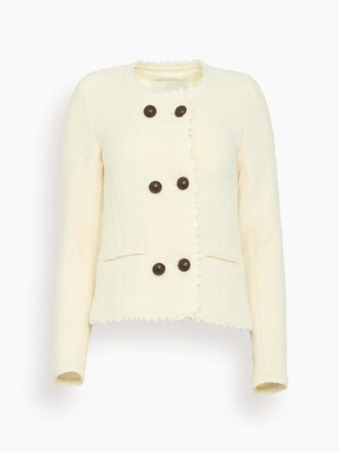 Isabel Marant Suely Boucle Blazer in Ecru