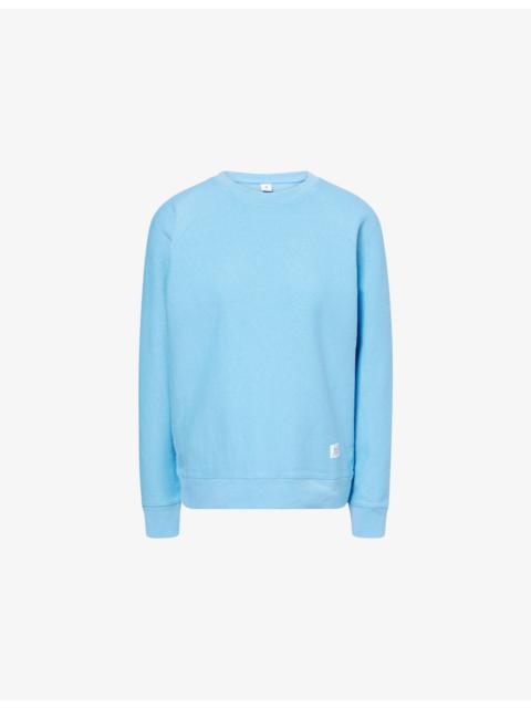 Sporty & Rich Runner Soft Crewneck Cotton-Jersey Sweatshirt