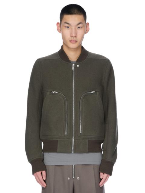 Rick Owens Bauhaus Virgin Wool-Felt Jacket Green