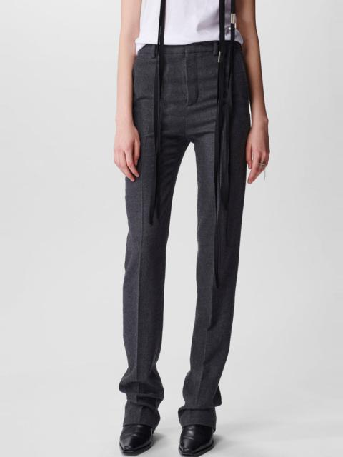 Ann Demeulemeester Laurence Fitted Trousers Brushed Wool