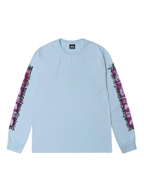 Stussy Youth Brigade Pigment Dyed Long-Sleeve Tee 'Sky Blue'