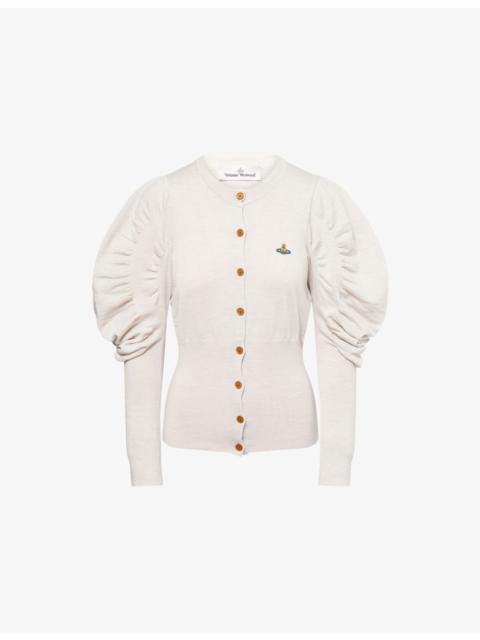 Vivienne Westwood Eli Volume-Sleeve Wool Knitted Cardigan