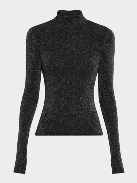 SIR. Chiano Long-Sleeve Sparkly Knit Top