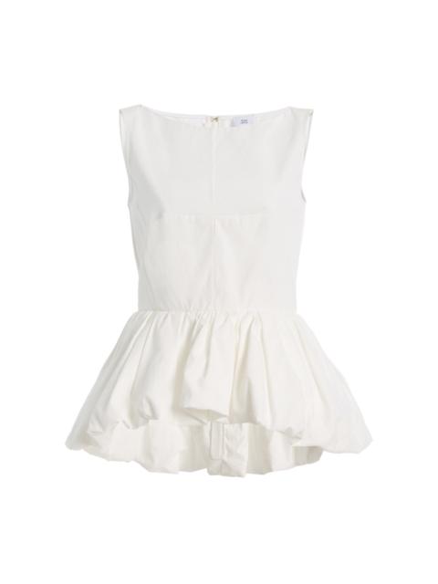 ADAM LIPPES Anais Cotton Poplin Top white