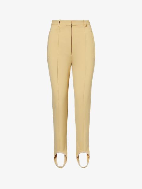 Givenchy Strirrup-hem mid-rise stretch-woven trousers