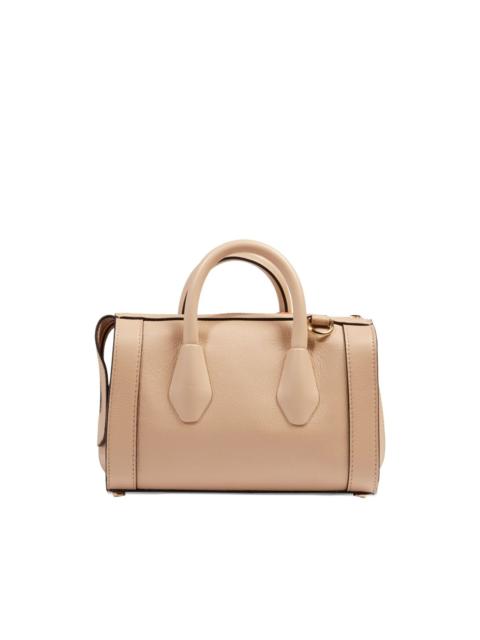 LANCEL leather top-handle bowling bag