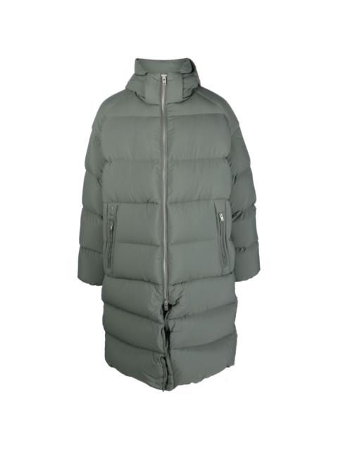 quilted parka coat