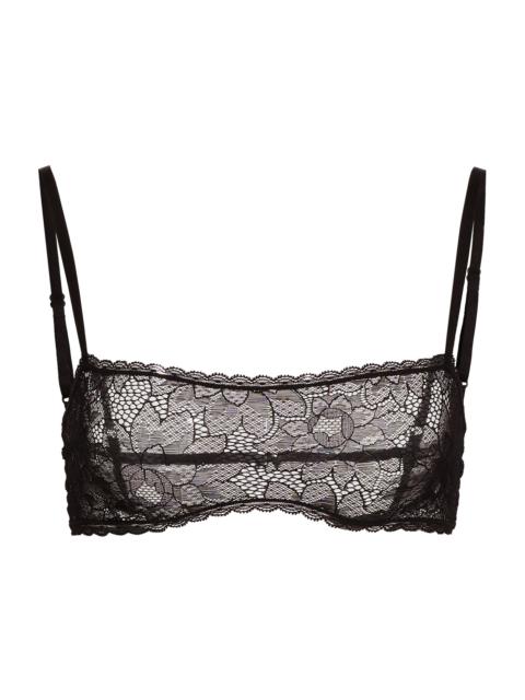 KIKI DE MONTPARNASSE Women's Dahlia Lace Bandeau Bra - Black