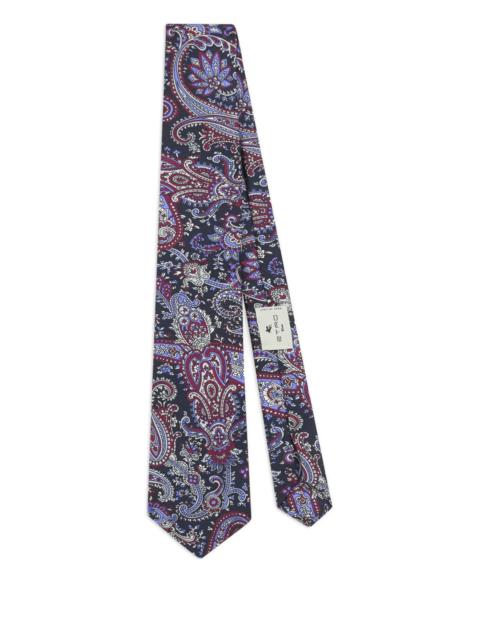 Etro Etro Floral Paisley Silk Tie