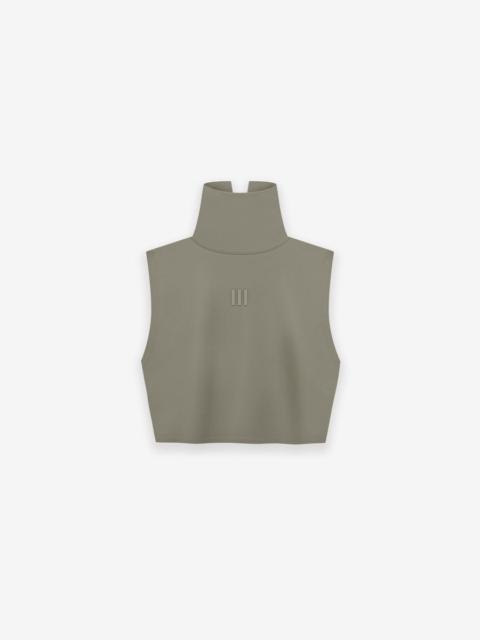 ESSENTIALS WOMENS HIGH NECK CROP TOP