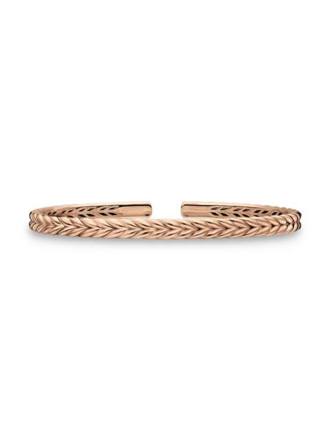 DAVID YURMAN Men's Chevron Flex Bracelet in 18K Rose Gold, 5.2MM - Rose Gold