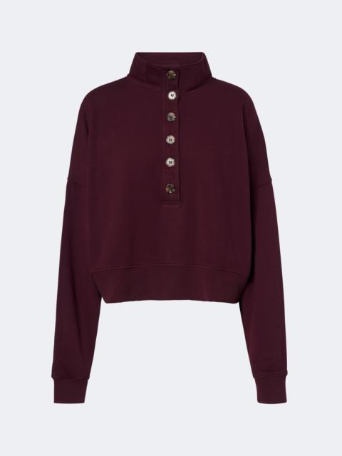 velvet Fatima cotton jersey sweatshirt