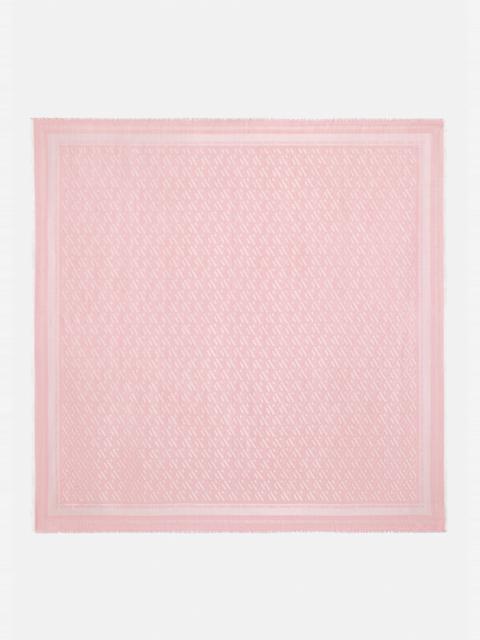 VERSACE La Greca Silk & Wool Scarf