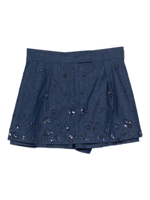 maje sequin-embellished short shorts