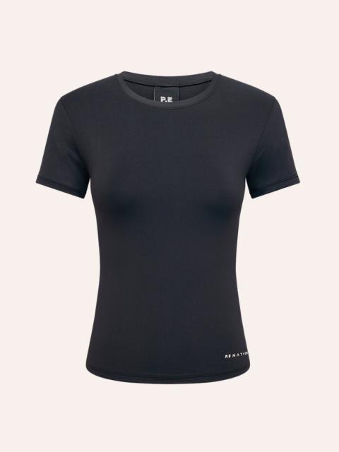 P.E NATION FOUNDATION SHORT SLEEVE TEE IN BLACK