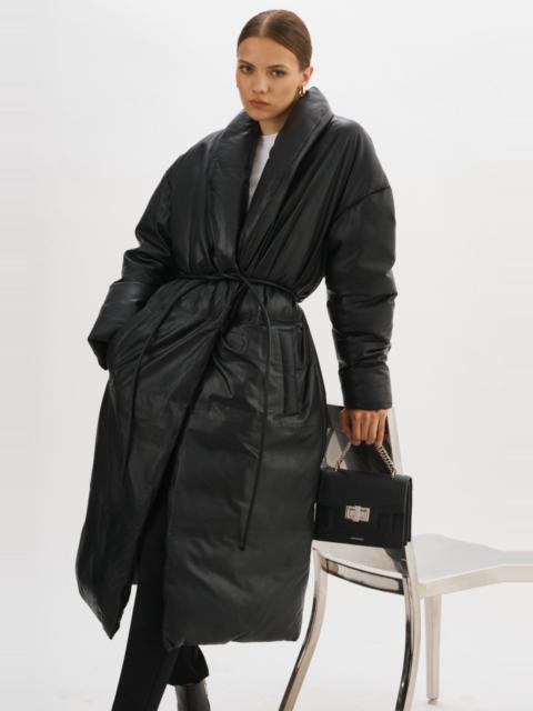 LAMARQUE CATALINA | Oversized Leather Blanket Coat